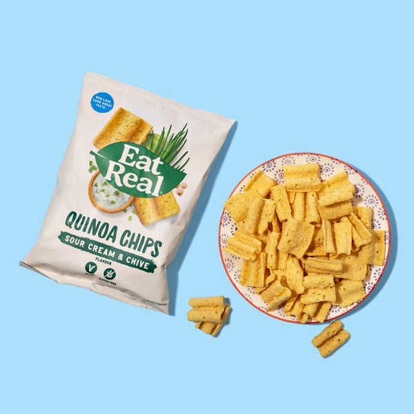 Eat Real Quinoa Chips Sour Cream Chive Goal Plans MuscleFood