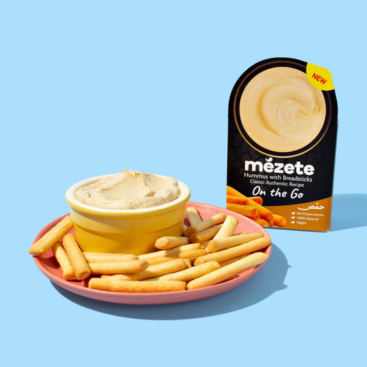 Mezete Dip and Go Hummus with Bread Sticks  - Classic
